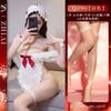 Lingerie Sexy Tamanho Grande Puro Desejo Fantasia de Empregada Estilo Abstinência Role Play Uniforme Sexy Transparente Conjunto Sem Tirar Dropshipping