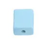 Macarrón acrílico color sólido rectangular cuentas sueltas agujero recto cuentas cuadradas lisas accesorios para pulsera DIY venta al por mayor
