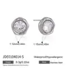 Pendientes de Acero Inoxidable Europeos y Americanos Jingqiao, Pendientes de Acero de Titanio de Lujo Ligero y Gama Alta, Joyería Popular Transfronteriza, Pendientes que No se Desvanecen para Mujer