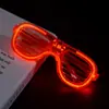 Venta caliente transfronteriza persianas gafas brillantes suministros para fiestas Halloween bar baile fiesta de cumpleaños accesorios de flash