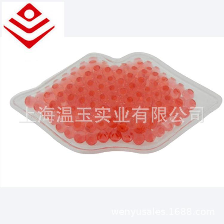 源厂家直供唇形冷热凝胶冰袋 现货PVC冷热凝胶冰包冰敷 可印