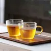 Mini Tetera de Vidrio Estilo Retro Pequeña Resistente a Altas Temperaturas con Filtro Infusor de Té Transparente Juego de Tetera Kung Fu