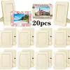 Marco de Fotos Blanco de Madera Estilo Europeo Kit de Materiales para Marco de Fotos 3D Pintura DIY Infantil Venta al por Mayor