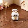 Paisaje en miniatura, adorables figuritas de gatito y cachorro con corbata, adorables decoraciones DIY, accesorios colgantes, pequeños adornos de escritorio