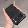 Adecuado para funda de teléfono de lujo con purpurina nueva para iPhone 17 Pro Max, funda protectora anti-caída en las cuatro esquinas para iPhone 16 15