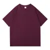 Camiseta de peso pesado de 200 g, camiseta de manga corta de algodón puro, camiseta básica unisex de corte holgado multicolor, venta al por mayor de fábrica