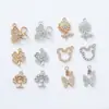 Nuevos Accesorios para Joyería DIY Árbol de la Vida Incrustado de Diamantes Pulsera Collar Colgante Pendientes Colgante Individual Accesorios de Alta Gama Venta al por Mayor