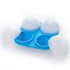 Bandeja de Hielo de Silicona Estilo Coreano Grado Alimenticio Molde de 4 Agujeros Caja Casera para Hacer Hielo Hielo en Bola Conectado 4 Hielo en Cubo Bebida Fría Silicona de Grado Alimenticio