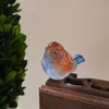 Estatueta de Vidro de um Pássaro que Simula a Vida Real, um Bom Presságio para a Fortuna, Pequeno Ornamento Decorativo, Presente de Abertura, Presente do Dia a Dia