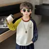 Camiseta de Manga Larga para Niños Estilo Primavera y Otoño 2026 Nuevas Llegadas de Otoño Camiseta Básica para Niño Pequeño Camiseta de Niño de Otoño de Moda