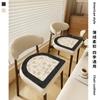 Cojín para Silla de Comedor Americana Invierno Hogar Mesa de Comedor Cojín para Silla Herradura 350 Cachemir Lavado Cojín Antideslizante para Asiento