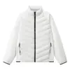 Nueva Chaqueta de Algodón con Relleno de Plumas Gruesa para Hombre Abrigo Cálido de Algodón Acolchado de Algodón con Puños
