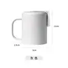 Vaso para enjuague bucal de succión magnética vaso para cepillos de dientes montado en la pared vaso para cepillos de dientes simple con asa de plástico para pared sin perforación tarro para dientes