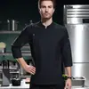 Skyte Ropa de Trabajo de Chef Manga Larga Ropa de Trabajo de Cocina Trasera de Hotel Ropa de Chef Logo