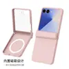 Adecuado para funda de teléfono Samsung Z Flip 8, eje central integrado, anticaídas, funda protectora magnética tres en uno con tacto de piel flip7