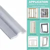 Tira Selladora para Ventana para Prevenir Fugas de Viento, Tira Adhesiva para Bloquear el Viento, Aleación de Aluminio Acero Plástico para Huecos de Puertas Correderas, Aislamiento Acústico Reducción de Ruido
