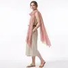 Comercio Transfronterizo|Bufanda Transpirable de Algodón y Lino de Color Sólido para Primavera y Verano|Múltiples Colores Disponibles|Pedido Mínimo de 1 Pieza + Enviado Dentro de las 48 Horas