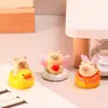Gato Siamês Desenho Animado Fofo Ornamento de Cura para Mesa de Escritório Mini Figura Fofa Criativa Presente de Feriado