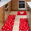 Alfombrilla de Cocina Absorbente de Aceite Persa de Tres Piezas Transfronteriza Alfombrilla Antideslizante para Suelo de Baño y Aseo Alfombrilla para Puerta de Entrada