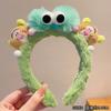 Divertida y fea banda para el cabello de peluche con forma de ojo grande, para lavarse la cara, accesorios para el cabello, corazón de niña, linda y creativa banda para el cabello de peluche con dibujos animados.