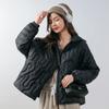 Pinghu Chixin 90 Plumón de Pato Blanco Nueva Norma Nacional Chaqueta de Plumón para Mujer con Capucha, Abrigo Corto Moda Estilo Coreano Ajustado