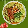 Folha de Amora, Melão Amargo, Macarrão de Salsão, Macarrão de Frutas e Vegetais Verdes, Macarrão de Café da Manhã com Recheio Integral, Macarrão Conveniente para Substituição de Refeição, Saudável