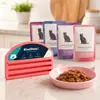 Dispensador de comida para gatos KineShineX, clip exprimidor para bolsas de comida húmeda para mascotas, herramienta exprimidora de alimentos complementarios para latas de golosinas para gatos, ahorra trabajo