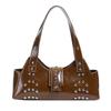 Bolsa Tote Robusta para Motocicleta Elegante e Sofisticada Nova 2025 Bolsa de Ombro Retro para o Dia a Dia