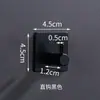 Gancho de pared de acero inoxidable 304 para comercio exterior transfronterizo, gancho individual para baño y cocina, gancho negro individual para abrigo sin taladro