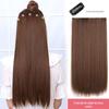 Fábrica atacado uma peça Cinco cartão patch de cabelo 60cm longo peruca fosca de alta temperatura fio de cabelo liso patch