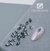Atacado a granel novo 3 * 6mm cor olho de cavalo nail art especial- em forma de broca fundo plano broca fundo de ouro broca nail art vara broca