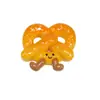 Fofo Desenho Animado Pão Água Alcalina Nó Croissant Pingente Divertido Chaveiro Pingente DIY Material Pequenos Acessórios Venda por Atacado