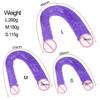 Dragón de Doble Cabeza de Cristal Transparente para Mujeres, Juguete Sexual, Dispositivo de Masturbación Femenina, Producto Sexual, Material TPE