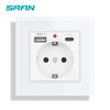 Panel de Enchufe de Pared Tipo C de Carga Tipo Alemán 82 Transfronterizo Estándar Europeo Europeo Ruso Enchufe USB Hogar