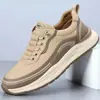 Tênis Esportivo Casual da Moda Estilo Coreano Personalizado, Solas Macias, Slip-Ons Confortáveis, Tênis Slip-On Masculino Simples e Moderno