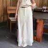Ls Nueva MarcaEtiqueta Negra Minimalista Marca Grande Verano Nuevo Minimalista Cintura Alta Falda con Abertura 30651-1 #