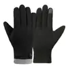 Guantes Cálidos para Hombre para Otoño e Invierno, Forrados de Felpa y Engrosados, Adecuados para Correr, Deportes al Aire Libre, Ciclismo, Conducir, Resistentes al Viento y Compatibles con Pantalla Táctil