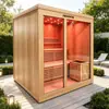 Madeira de abeto ferroso Importada Havria Aquecedor de sauna 6Kw + sistema de controle por microcomputador Personalizado para 2-4 pessoas