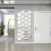 Adesivo de Parede Espelho Acrílico Hexagonal Tridimensional Transfronteiriço Autoadesivo Sala de Estar Quarto Parede de Fundo Decoração de Casa Espelho Macio