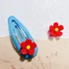 Popular Flor de Cinco Pétalos de Color Sólido 3D para Uñas, Lindo y Versátil Clip para Uñas y Cabello DIY Arte de Uñas Materiales Artificiales Venta al por Mayor