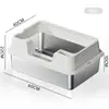 Bandeja para Arena de Gato de Acero Inoxidable Extra Grande Anti-Salpicaduras Abierta Valla Alta Profundizada Semi-Cerrada Inodoro para Gato Suministros para Mascotas