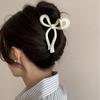 Horquilla para el pelo con forma de tiburón, grande, elegante y novedosa, de 11 cm, con forma de lazo, para la parte trasera de la cabeza, accesorio para el cabello