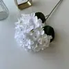 90 flores artificiales, tallos individuales con hojas, hortensia, decoración de boda, arreglo de pared de flores de fondo para hotel, arreglo floral de decoración suave