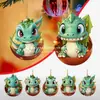 Dragón Bebé Árbol de Navidad Acrílico Decoración del Hogar Feliz Navidad Huevo Colgante Transfronterizo Adornos de Navidad Decoraciones Navideñas