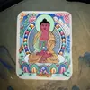 Gran Venta Tíbet Nepal Puro Hecho a Mano Pintado a Mano Thangka Ocho Guardianes del Zodiaco Núcleo de Tarjeta 4*5