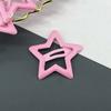 Pasador de color dopamina para niña, tarjeta para el pelo de estrella de cinco puntas para niños, pin BB de color caramelo, clip para accesorios de pelo de color macarrón