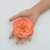 Pintura al Óleo de Flores Artificiales Flor de Loto Retro Accesorios para Pasador de Pelo Tocado Accesorios para Fotografía Material para Caja de Flores Paquete con Flores