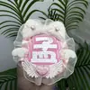 Chen Zheyuan (Yuan) Celebridad Hecha a Sí Misma Colgante de Bolso Qihang Mini Abanico Reflectante Etiqueta de Nombre Set Completo Terminado Hecho a Mano