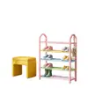 Zapatero sencillo estilo Dopamina, multicapa, para dormitorios universitarios, pequeño, debajo del escritorio, para apartamentos de alquiler, económico y ahorra espacio
