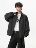 Chaqueta de cuello alto desestructurada de corte limpio estilo americano para hombre, nueva alta costura 2026, fresca, holgada, informal, prenda de abrigo